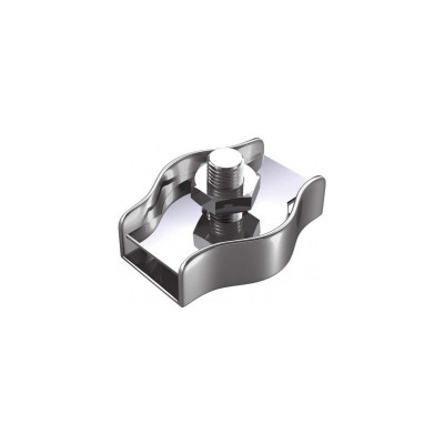 4UD SUJETACABLE PLANO SIMPLE ACERO 6mm