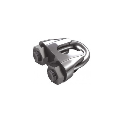 6UD SUJETACABLE ACERO 6,5mm