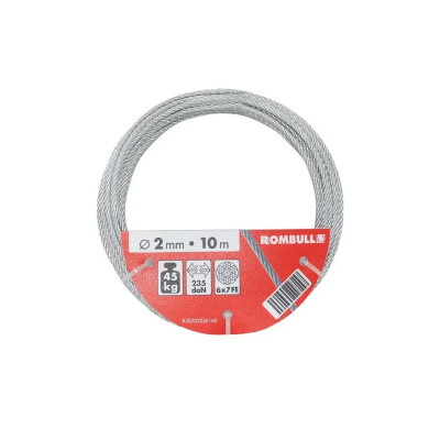 CABLE ACERO CINCADO 2mm/10m