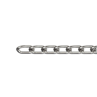 CADENA REDONDEADA 2,5mm/1m NIQUELADA