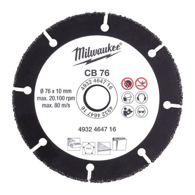 DISCO CARBURO MILWAUKEE 4932492377 125mm