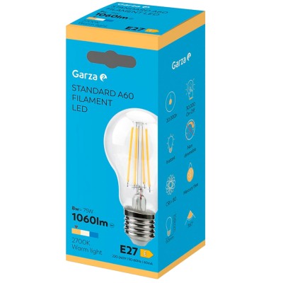 BOMBILLA GARZA FILAMENTO ESTÁNDAR 462827G 7,8W