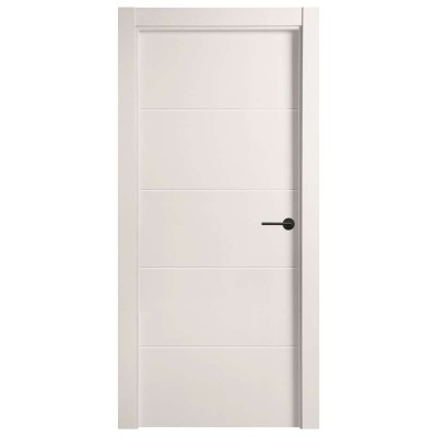 PUERTA BLOCK BIGMAT LACADA MACIZA RAYAS 2030x625mm DERECHA