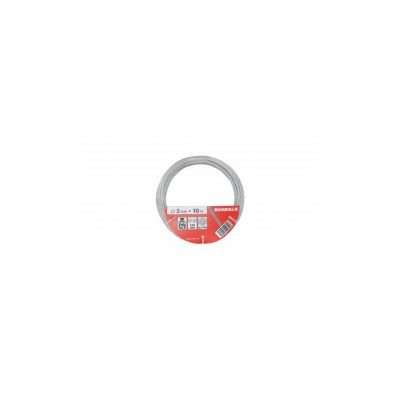 CABLE ROMBULL ACERO CINCADO 4mm/10m