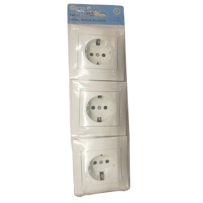 PACK 3 TOMA DE CORRIENTE GARZA 431026G