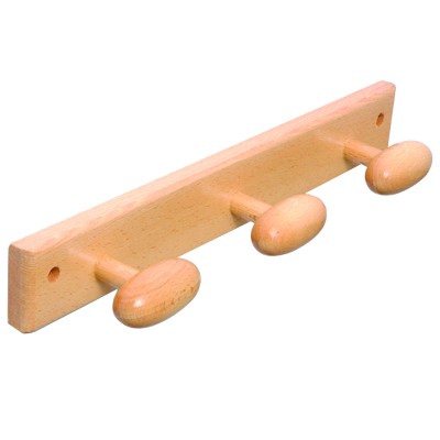 PERCHERO BRINOX B30160Y MADERA 3 POMOS