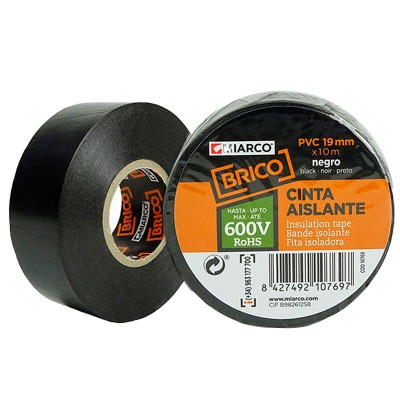 CINTA MIARCO 10788 BRICO NEGRA 25mmx25m