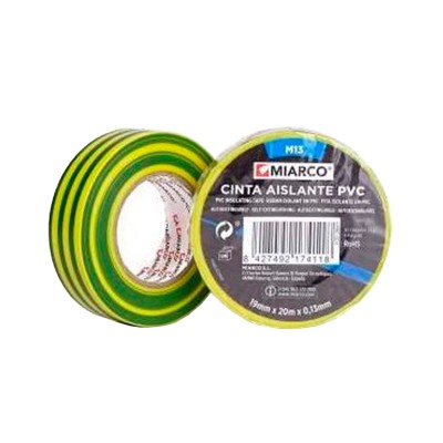 CINTA AISLANTE MIARCO 26671 PVC M13 TOMA TIERRA