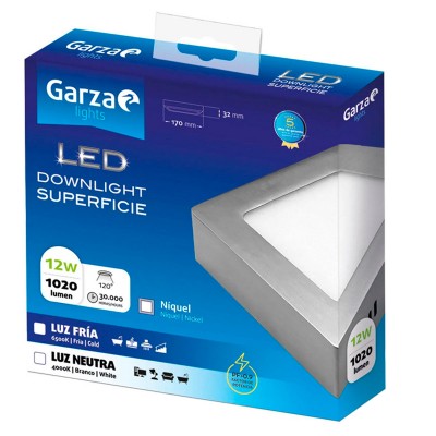PLAFÓN LED GARZA 401458A 12W