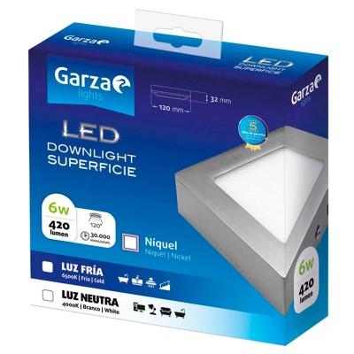 PLAFÓN LED GARZA 401457A 6W