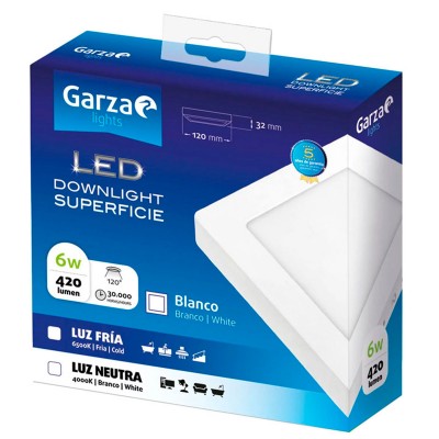 PLAFÓN LED GARZA 401449A 6W