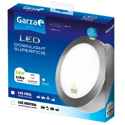 PLAFÓN LED GARZA 401446A 24W
