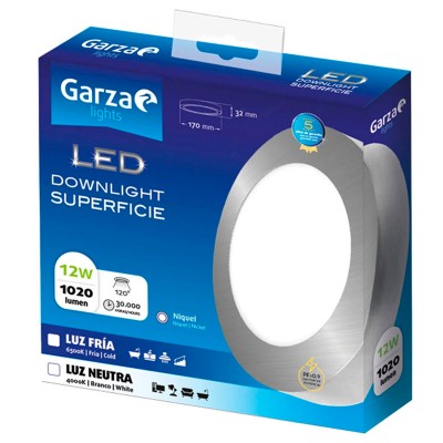 PLAFÓN LED GARZA 401443A 12W