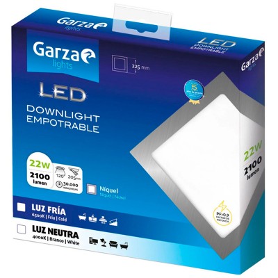 PLAFÓN LED GARZA 401430A 22W