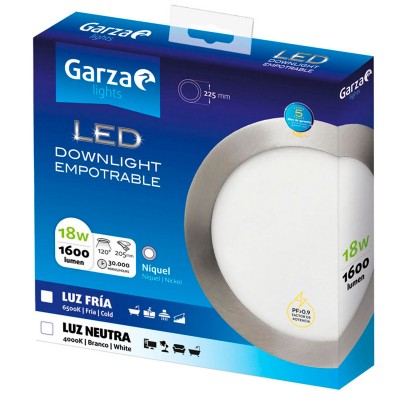 PLAFÓN LED GARZA 401410A 18W