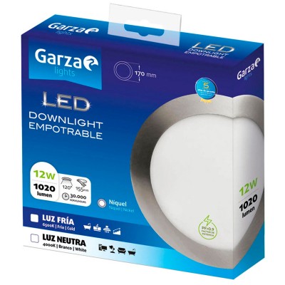PLAFÓN LED GARZA 401408A 12W
