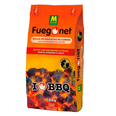 FUEGONET CARBÓN INSTANTÁNEO MASSO 231438 1,6kg