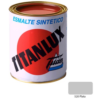 ESMALTE SINTÉTICO TITANLUX PLATA 750ml