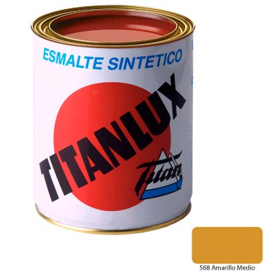 ESMALTE SINTÉTICO TITANLUX AMARILLO MEDIO 375ml