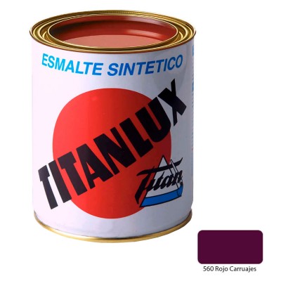ESMALTE SINTÉTICO TITANLUX ROJO CARRUAJES 125ml
