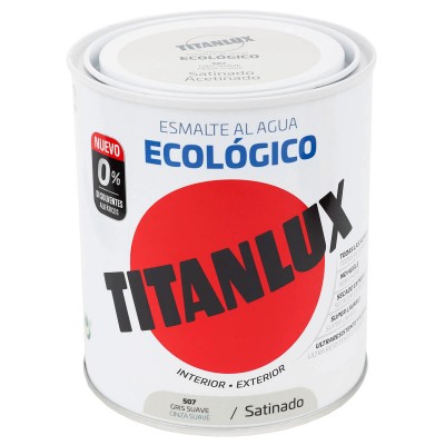 ESMALTE ECOLÓGICO TITANLUX GRIS SUAVE 750ml