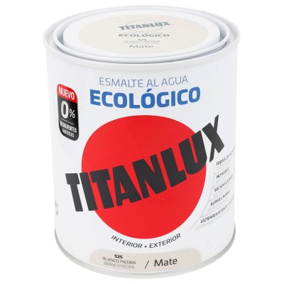 ESMALTE ECOLÓGICO TITANLUX BLANCO PIEDRA 750ml