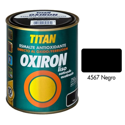 ESMALTE ANTIOXIDANTE LISO OXIRON TITAN NEGRO 750ml