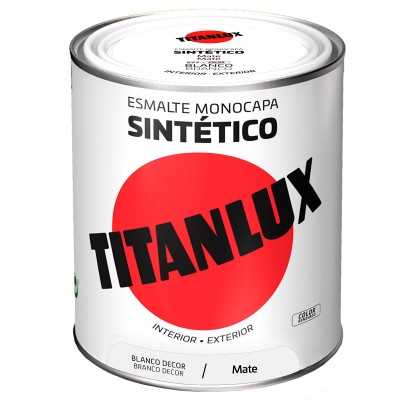 ESMALTE MONOCAPA SINTÉTICO TITANLUX BLANCO 4L