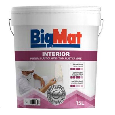 PINTURA BIGMAT PLÁSTICA BLANCO 1705100015000 15L
