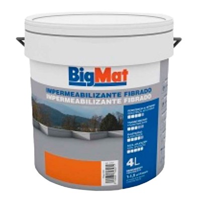 IMPERMEABILIZANTE BIGMAT FIBRADO 5387602 GRIS 4L
