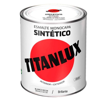 ESMALTE MONOCAPA SINTÉTICO TITANLUX BLANCO DECO 750ml