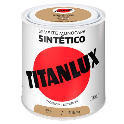 ESMALTE MONOCAPA SINTÉTICO TITANLUX BEIGE 250ml