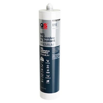 SELLADOR + ADHESIVO QS EMAX MS-50 NEGRO 83070 290ml