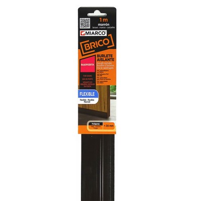 BURLETE BAJO PUERTA MIARCO FLEXIBLE MARRÓN 10744 1m