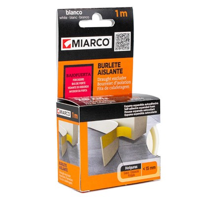 BURLETE BAJO PUERTA MIARCO PVC EXPANDIDO MARRÓN 10746 1m