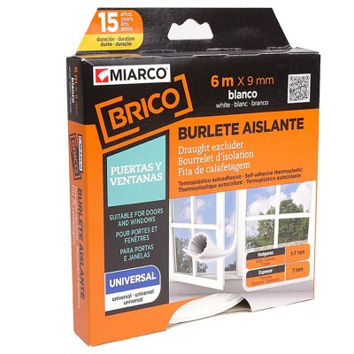 BURLETE MIARCO UNIVERSAL BLANCO 17210 9mmx6m
