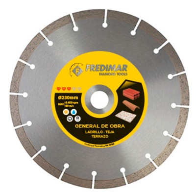 DISCO CORTE FREDIMAR SEGMENTADO RAPID CUT DSLS23010RPC 230mm