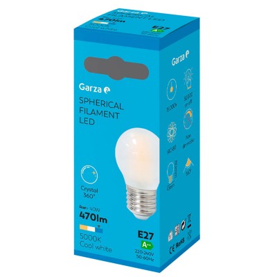 BOMBILLA GARZA FILAMENTO OPAL ESFÉRICA 462169A 4W