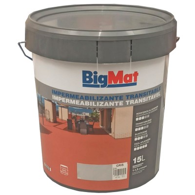 IMPERMEABILIZANTE TRANSITABLE BIGMAT BLANCO 15L