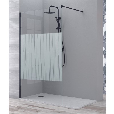 MAMPARA FIJO MANACOR NEGRO 90cm