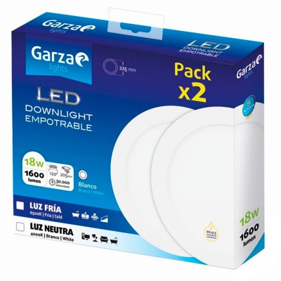 PACK FOCOS GARZA 401402A 18W