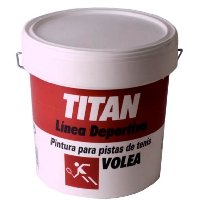 PINTURA TITAN PISTAS DE TENIS VERDE 10L