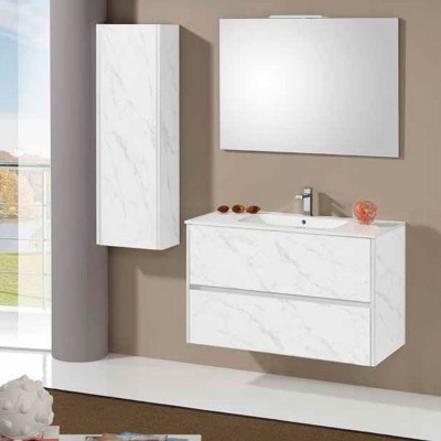 CONJUNTO MUEBLE BAÑO VALMAN VELVET MÁRMOL 60cm