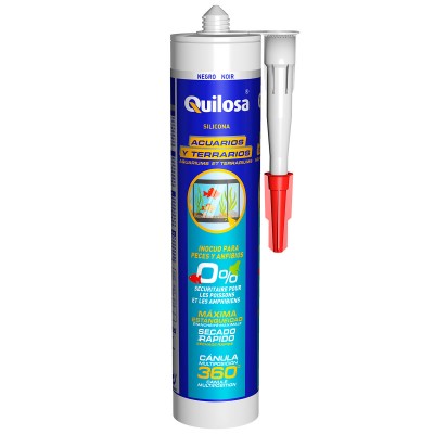 CARTUCHO SILICONA QUILOSA ACUARIOS YACRISTALAMIENTO 10042500  290ml