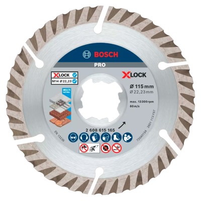 DISCO DIAMANTE BOSCH X-LOCK 2608615165 115mm