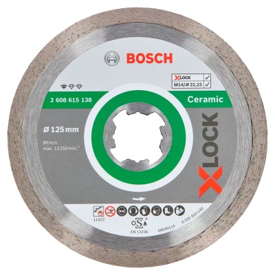DISCO CERÁMICA BOSCH X-LOCK 2608615138 125mm