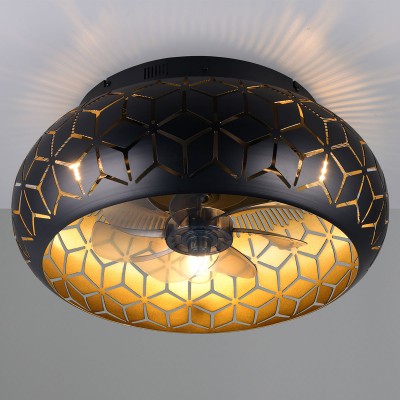 LÁMPARA CON VENTILADOR TRÍO BIDAR R61574080