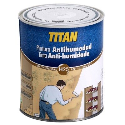 PINTURA TITAN ANTIHUMEDAD H25 BLANCO 4L