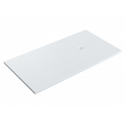 PLATO DUCHA BECRISA FOMENTERA BLANCO PIEDRA 80x80cm