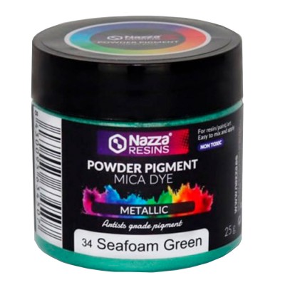 PIGMENTO METÁLICO NAZZA EN POLVO DE MICA SEAFOAM GREEN 25g 73181